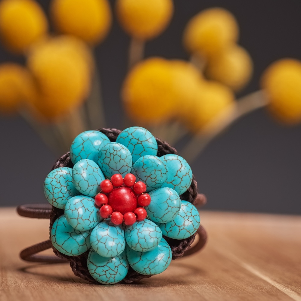 Handmade Flower Bracelet - Picture 2 of 4